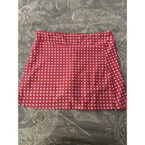 Jude Connally Tennis Skirt Pink Orange Pickleball Skort S Print White Pull On